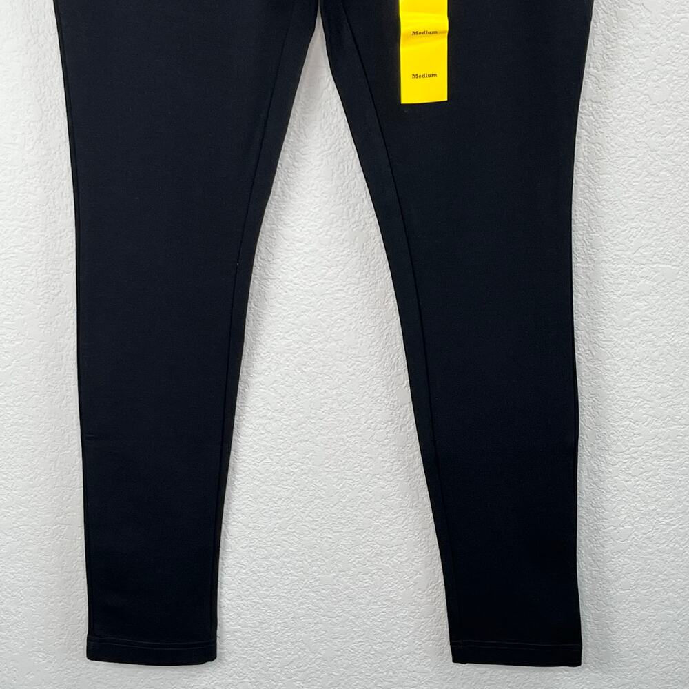 Philosophy Anthropologie High Rise Pull-On Black Leggings Wide Waistband NWT SM - Picture 5 of 9